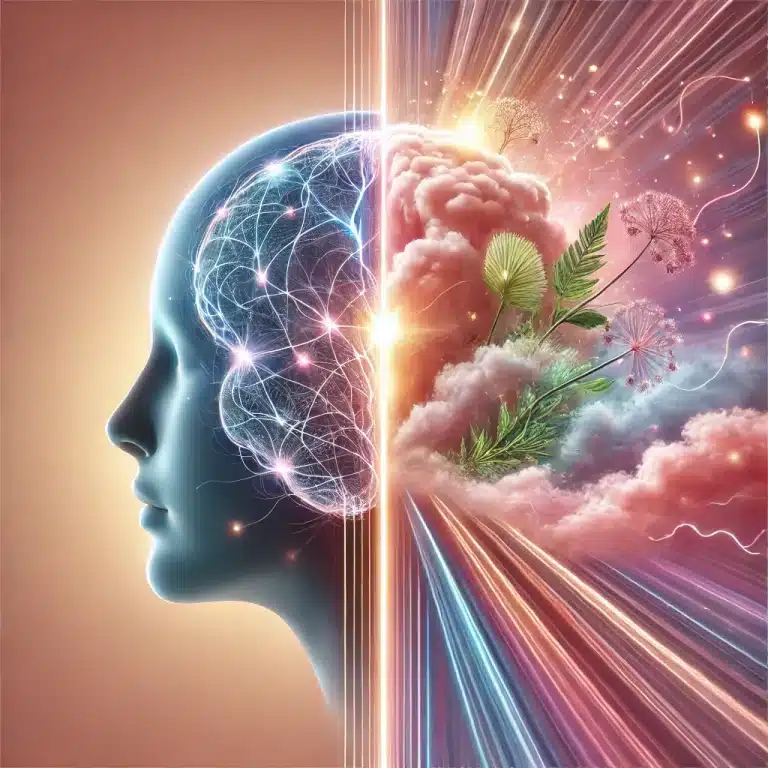 Visualisierung eines Mindset-shifts: Neue Gewohnheiten & Longevity prosperieren mit Mindset-shift